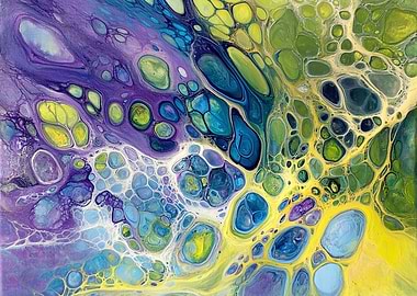 Cosmic Flow - Abstract Fluid Art