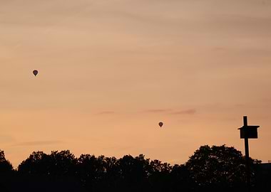 Hot Air Balloons at Sunset