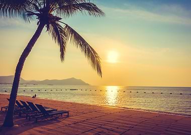 Tropical Sunset Beach