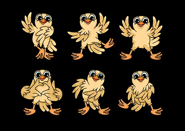 Dancing Chicken Kids Cute Baby Chicken