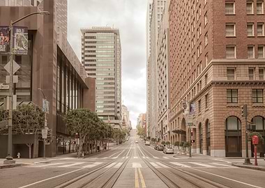 Empty City Street