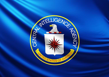 CIA Seal Flag, realistic flag of CIA