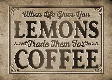 Lemons for Coffee Sign