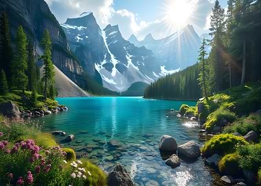 Mountain Lake Serenity