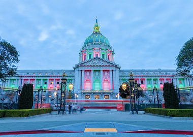 San Francisco City Hall Illuminated