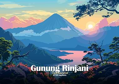 Gunung Rinjani Mountain