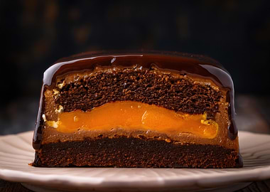Chocolate Cake with Apricot Filling