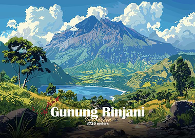Gunung Rinjani Mountain