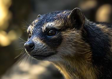 Close-up of a Black-footed Ferret