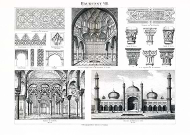 Vintage Islamic Architecture Illustrations