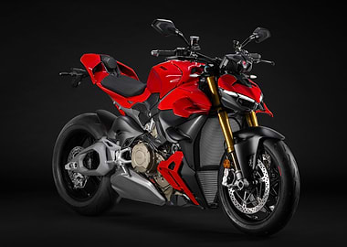 Red Ducati Streetfighter V4