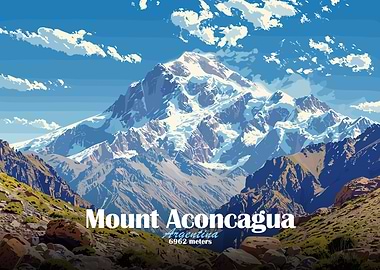Mount Aconcagua Poster