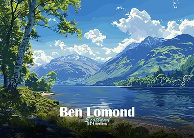 Ben Lomond Mountain Landscape