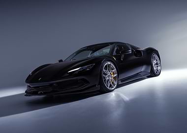 Black Ferrari Sports Car