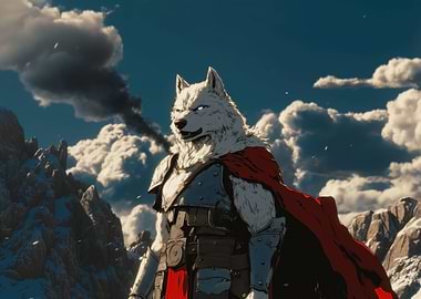 Wolf Warrior Anime Art