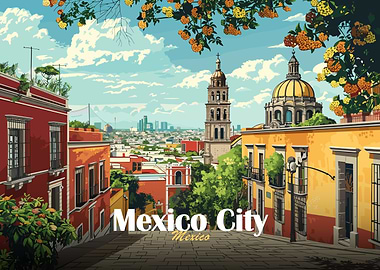 Mexico City Skyline