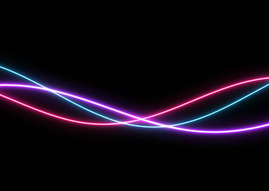 Neon Lines Abstract