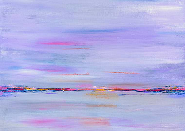 Lavender sky over a dozing city