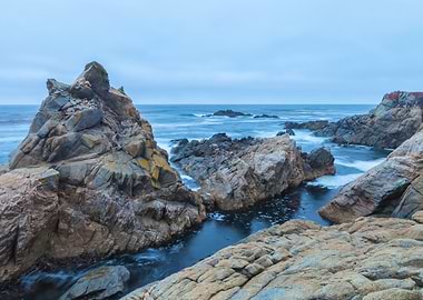 Rocky Coastline at Dawn