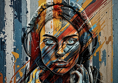 Abstract Woman Portrait