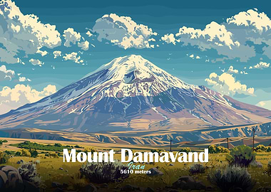 Mount Damavand Illustration