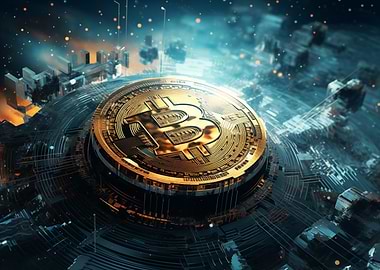 Bitcoin Cryptocurrency art