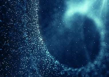 Abstract Blue Nebula