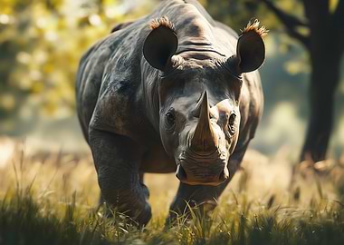 Rhino Close-Up