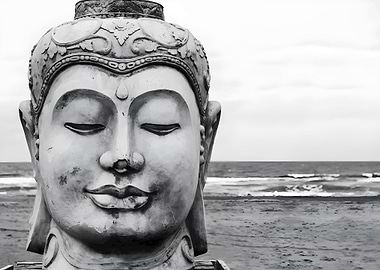 Buddha Statue by the Sea