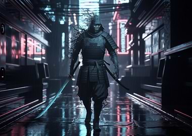 Cyberpunk Samurai