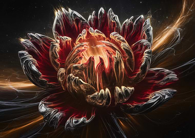 Abstract Flower in Space