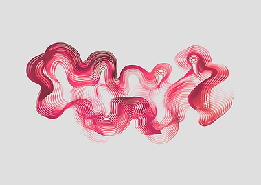 Abstract Red Swirls