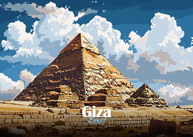 Giza Pyramids Landscape