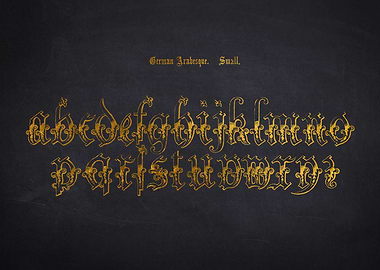 German Arabesque Font