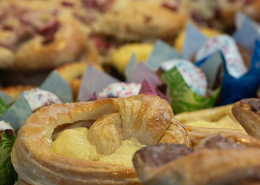 Danish Pastry with Cream Filling