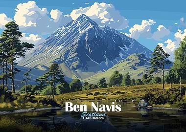 Ben Nevis Mountain Landscape