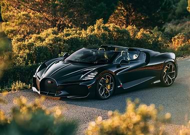 Black Bugatti Roadster