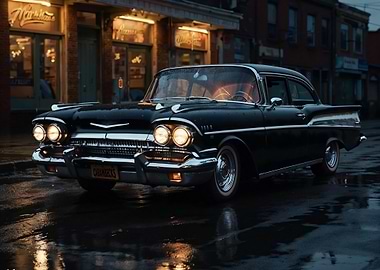 Classic Black Sedan