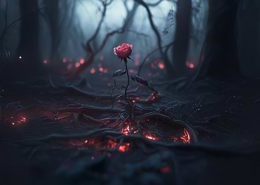 Rose in Burning Forest