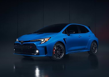 Blue Toyota GR Corolla