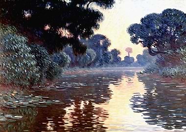 Arm of the Seine near Giverny at Sunrise
