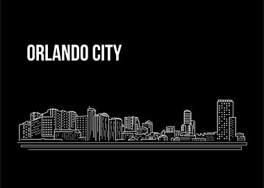 Orlando City Skyline