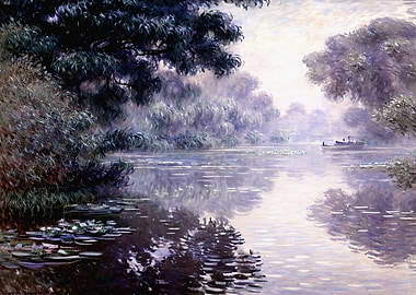 Arm of the Seine near Giverny in the Fog