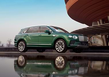 Green Bentley Bentayga