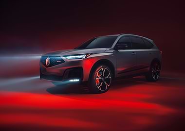 Acura SUV with Red Lighting