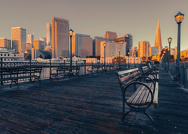 San Francisco Pier at Sunrise