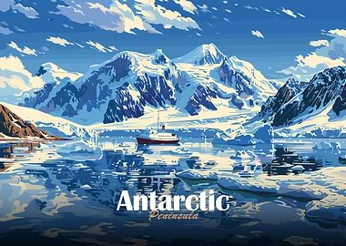 Antarctic Peninsula Landscape