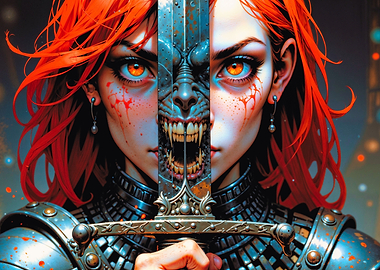 Red-Haired Warrior Woman