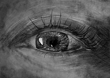 Close-up Eye Drawing