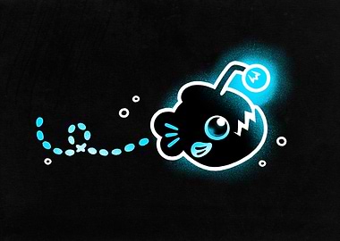 Cute Angler Fish deep sea